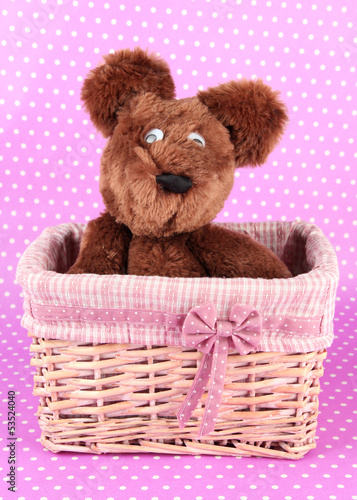 Photo: Beautiful basket with toy Beautiful basket with toy