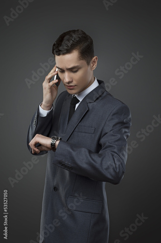 Photo: Telephone conversation Telephone conversation