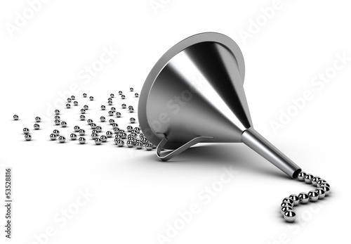 Illustration: Flow control, conversion funnel Flow control, conversion funnel