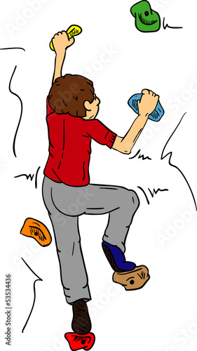 Vector: bouldering bouldering