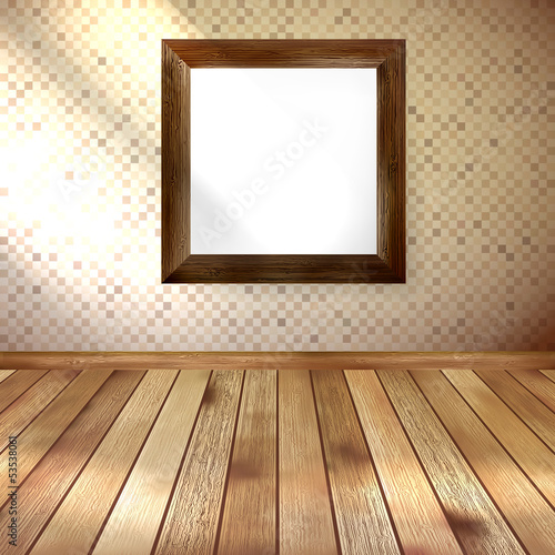 Vector: Retro room with frame. EPS 10 Retro room with frame. EPS 10