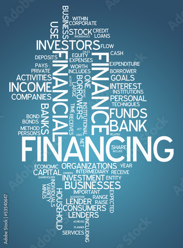 Illustration: Word Cloud "Financing" Word Cloud "Financing"