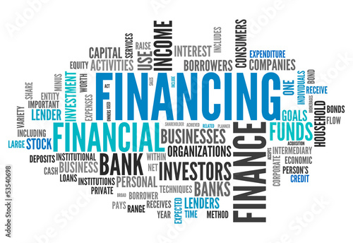 Illustration: Word Cloud "Financing" Word Cloud "Financing"