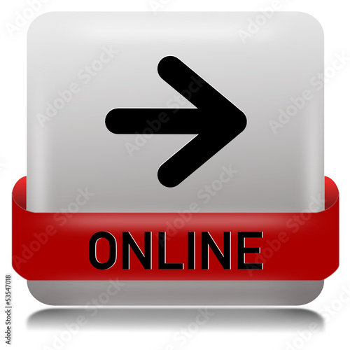 Vector: Online Button grau weiss #130621-svg06 Online Button grau weiss #130621-svg06