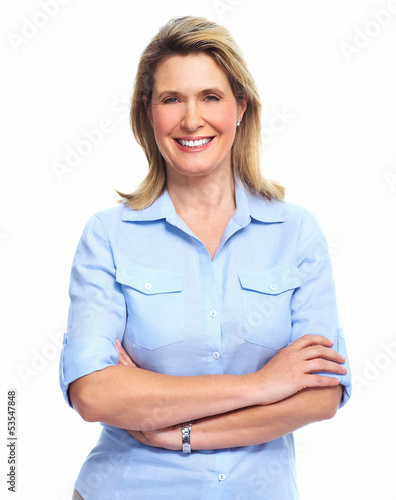 Photo: Beautiful senior woman portrait. Beautiful senior woman portrait.