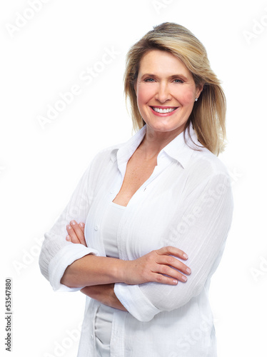 Photo: Beautiful senior woman portrait. Beautiful senior woman portrait.
