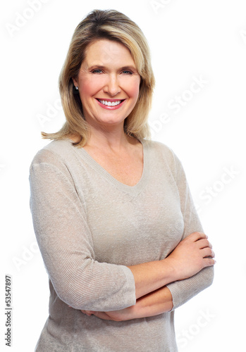 Photo: Beautiful senior woman portrait. Beautiful senior woman portrait.