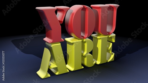 Illustration: You are You are