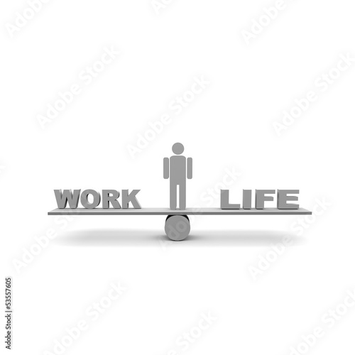 Illustration: arbeit, leben, freizeit, ausgleich, arbeit, leben, freizeit, ausgleich,
