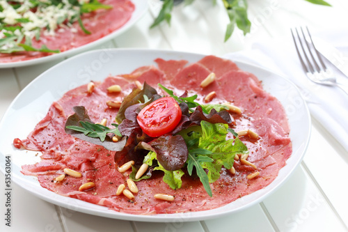 Photo: Beef carpaccio Beef carpaccio