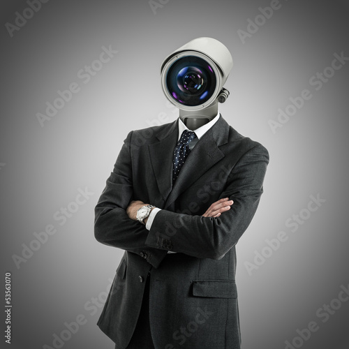 Photo: Camera headed man Camera headed man