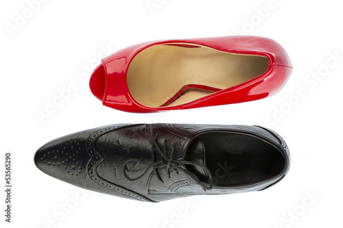 Photo: High Heels und Herrenschuh High Heels und Herrenschuh