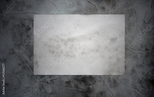 Photo: paper on dirty wall paper on dirty wall
