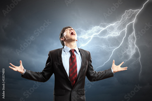 Photo: businessman in anger businessman in anger