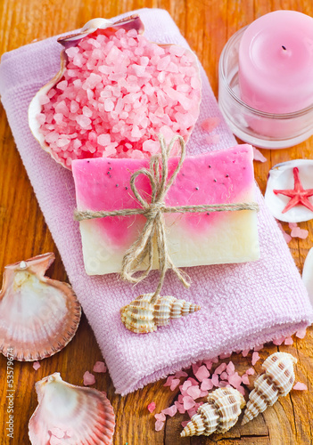 Photo: sea salt and soap sea salt and soap