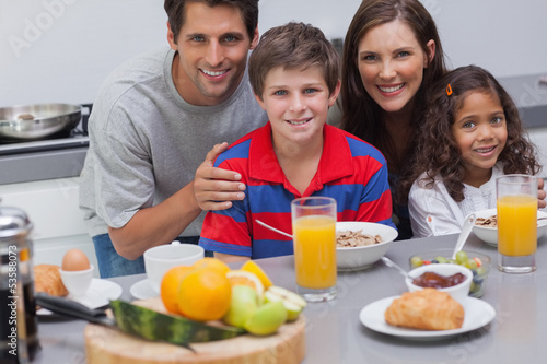 Photo: Family during the breakfast Family during the breakfast