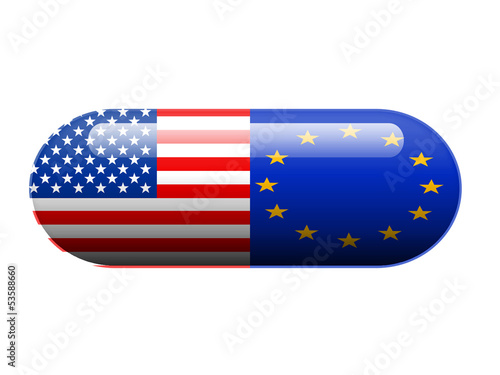 Photo: American and European pill American and European pill
