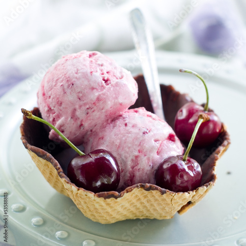 Photo: cherry ice-cream cherry ice-cream