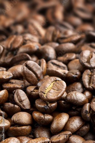 Photo: background of roasted coffee beans background of roasted coffee beans