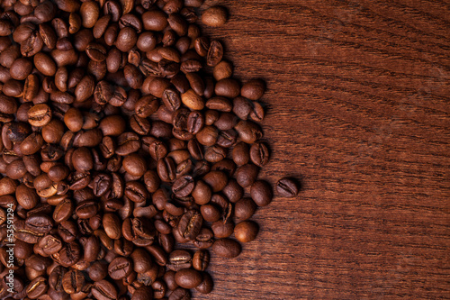 Photo: Closeup image of roasted coffee grains Closeup image of roasted coffee grains