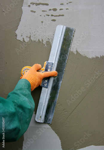 Photo: plaster on a wall plaster on a wall