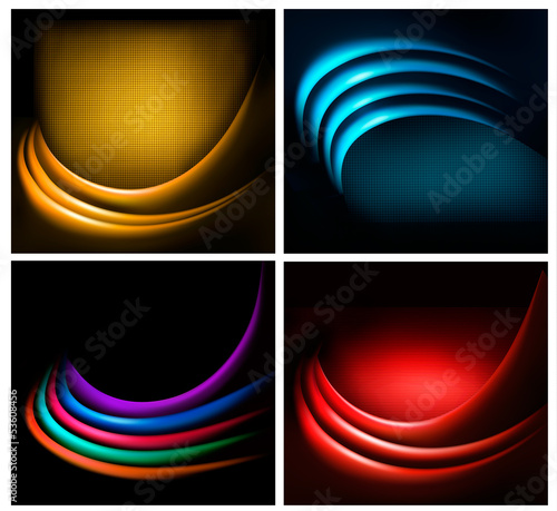 Vector: Set of business elegant colorful abstract backgrounds. Vector il Set of business elegant colorful abstract backgrounds. Vector il