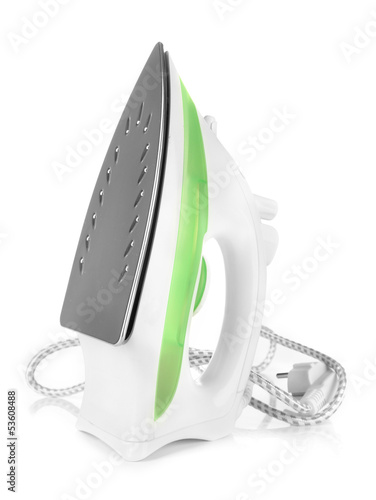 Photo: Steam iron isolated on white Steam iron isolated on white