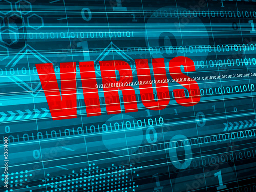 Illustration: Computer VIRUS detection concept Computer VIRUS detection concept