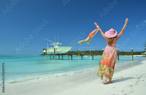 Photo: Beach scene. Exuma, Bahamas Beach scene. Exuma, Bahamas