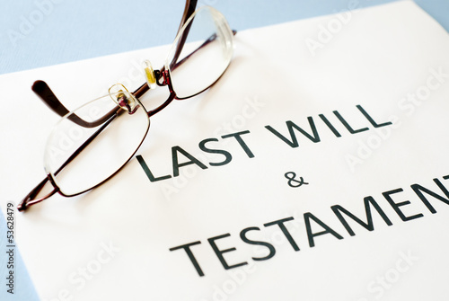 Photo: last will and testament last will and testament