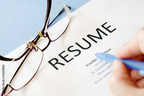 Photo: resume resume