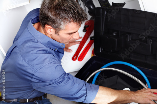 Photo: Plumber. Plumber.