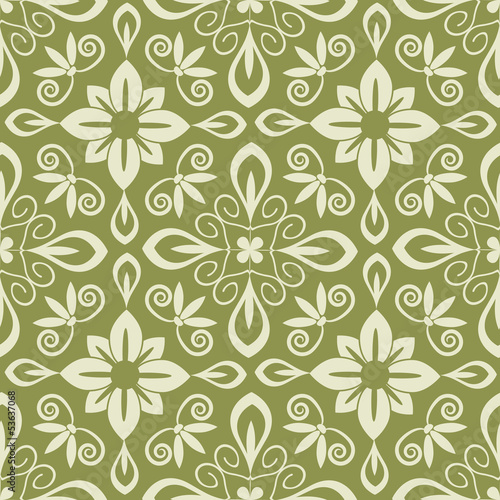 Vector: Seamless pastel abstract floral pattern Seamless pastel abstract floral pattern