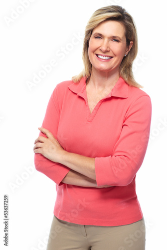 Photo: Beautiful senior woman portrait. Beautiful senior woman portrait.