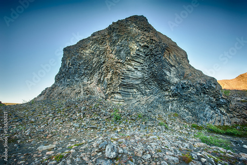 Photo: Basalt rock Basalt rock