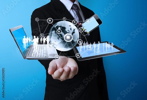 Photo: Technology in the hands Technology in the hands