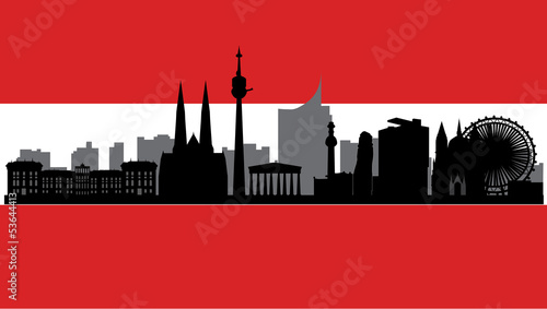 Illustration: vienna skyline vienna skyline