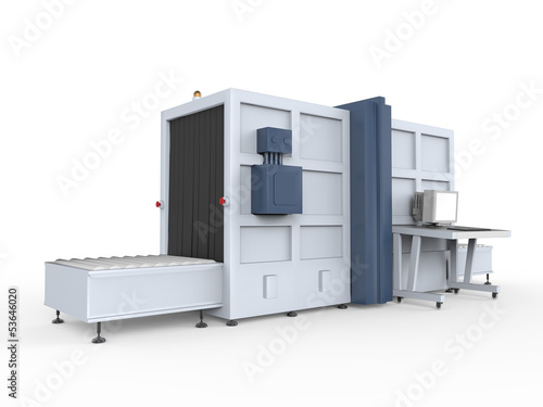 Illustration: Cargo Screener Isolated Cargo Screener Isolated