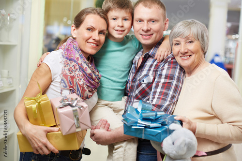Photo: Happy shoppers Happy shoppers