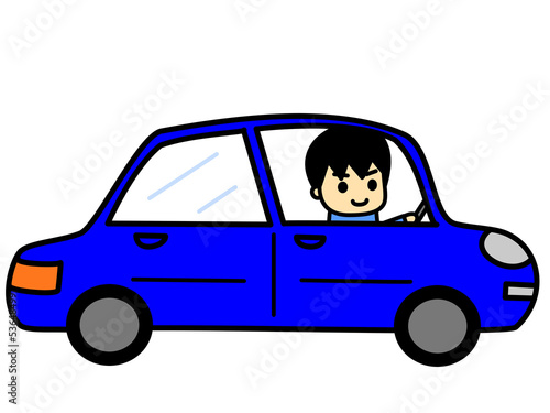 Illustration: 自動車 運転 自動車 運転