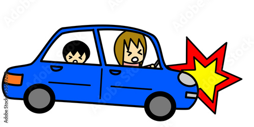 Illustration: 交通事故 自動車 交通事故 自動車