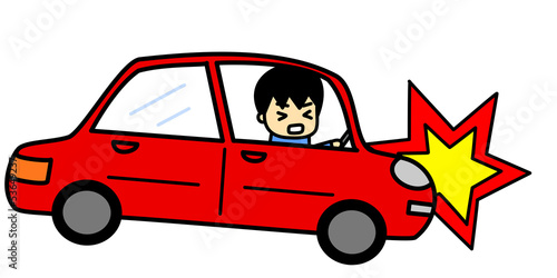 Illustration: 追突事故 追突事故