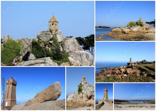 Photo: composition photo,tregastel,port-blanc,phare bretagne composition photo,tregastel,port-blanc,phare bretagne