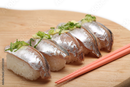 Photo: 鯵のにぎり寿司 鯵のにぎり寿司