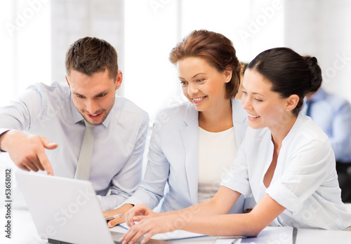 Photo: business team having discussion in office business team having discussion in office