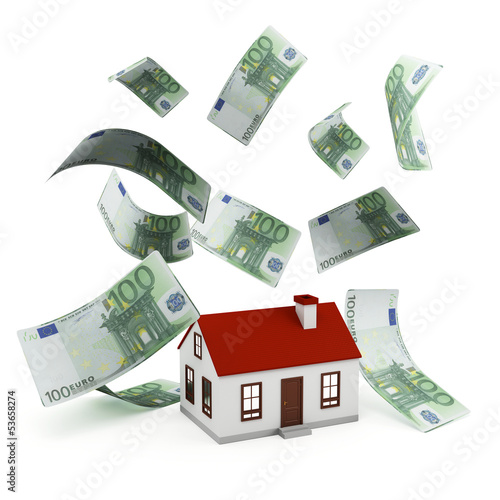 Illustration: House Mortgage euro House Mortgage euro