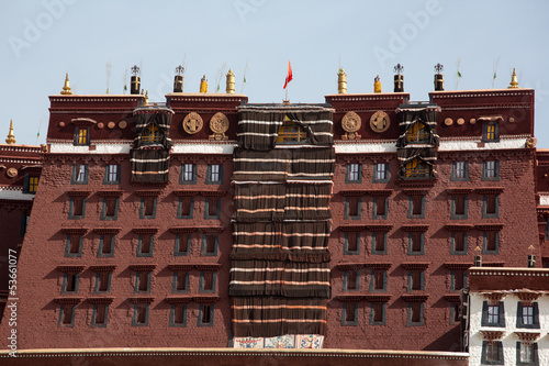 Photo: Detail of the Potala Palace, Tibet Detail of the Potala Palace, Tibet