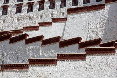 Photo: Detail of the Potala Palace, Tibet Detail of the Potala Palace, Tibet