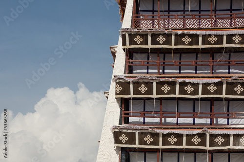 Photo: Detail of the Potala Palace, Tibet Detail of the Potala Palace, Tibet