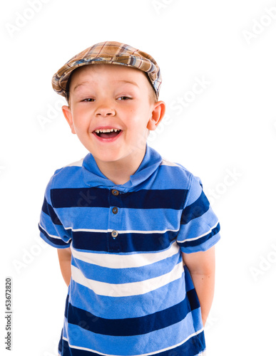 Photo: Boy and cloth cap Boy and cloth cap